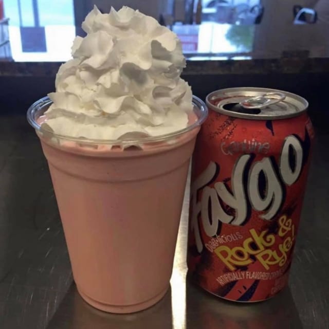 Assorted Milkshakes Including Faygo Flavors.