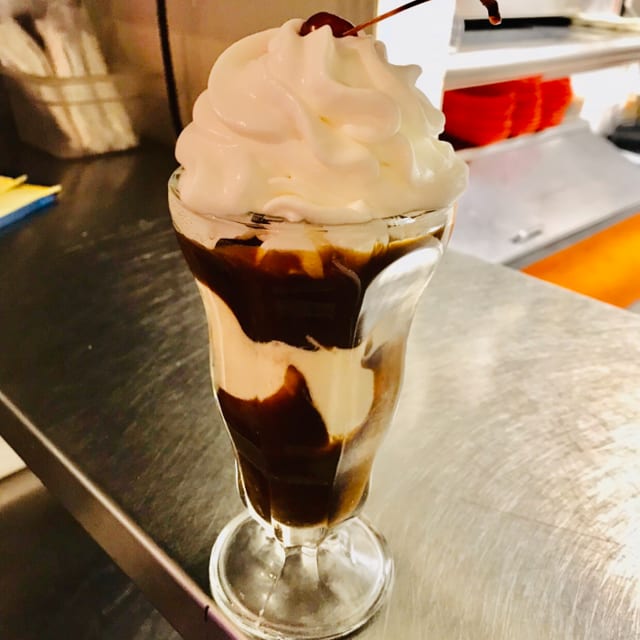 Sanders Hot Fudge Sundae.