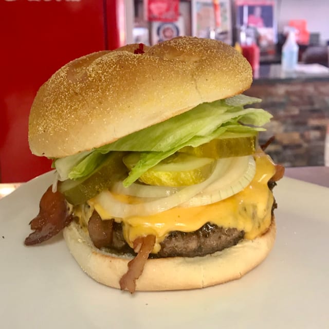 Classic Bacon Burger.